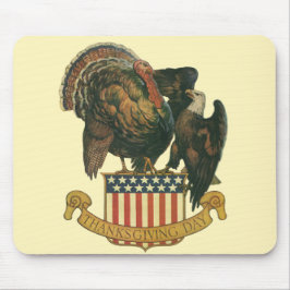 Vintage Thanksgiving Turkiet, Eagle, Amerikanska F Musmatta