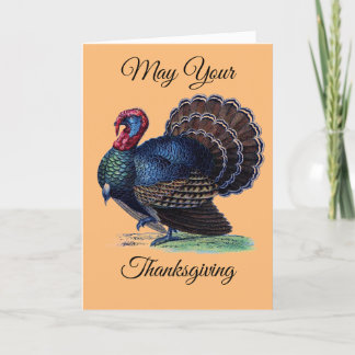 Vintage Thanksgiving Turkiet Helgkort