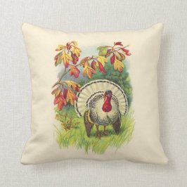 Vintage Thanksgiving Turkiet kudde