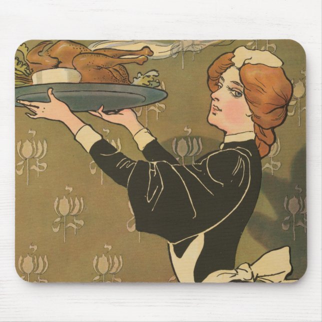 Vintage Thanksgiving Victorian Turkey Musmatta (Framsidan)