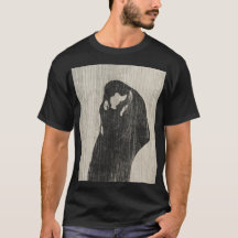 Vintage The Kiss IV av Edvard Munch Konst Kärlek