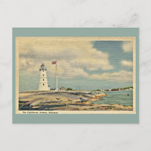 Vintage The Lighthouse, Nassau Bahamas Vykort