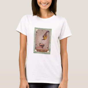 Vintage The Tea Tarot Ockulär Kittel & Tekopp Kort T Shirt