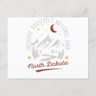 Vintage Theodore Roosevelt nationalpark North Dak Vykort