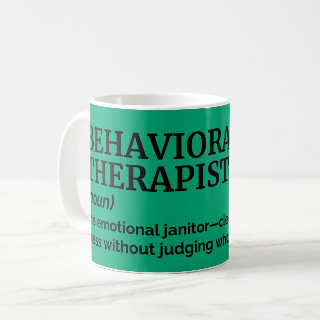 Vintage Therapist Humor Jobbdefinition Mugg (Framsida vänster)
