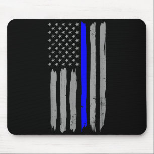 Vintage Thin Blue Line Shirt Police Support USA Fl Musmatta
