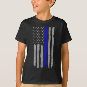 Vintage Thin Blue Line Shirt Police Support Usa Fl T