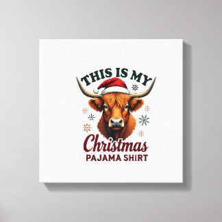 Vintage This Is My Christmas Pajama Shirt Highland Canvastryck