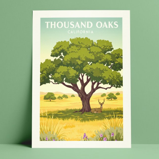 Vintage Thousand Oaks California Vykort (Skapare uppladdad)