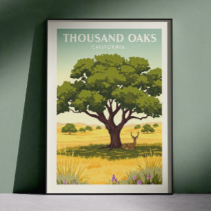 Vintage Thousand Oaks Kalifornien Poster