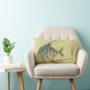 Vintage Threadfin Trevally, African Pompano Fish Lumbarkudde