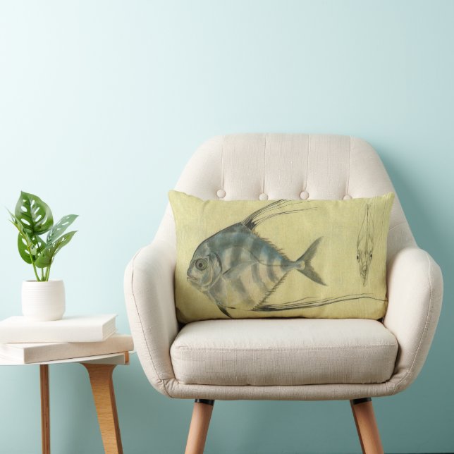 Vintage Threadfin Trevally, African Pompano Fish Lumbarkudde (Stol)