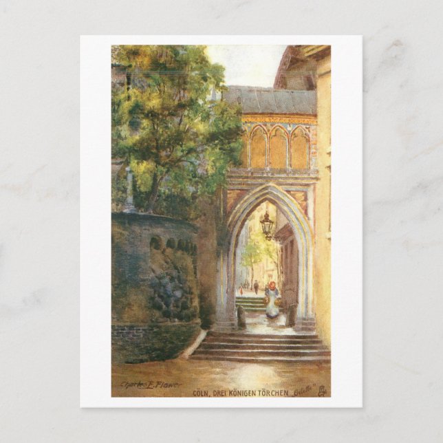 Vintage Three Kings Gate, Germany Vykort (Framsida)