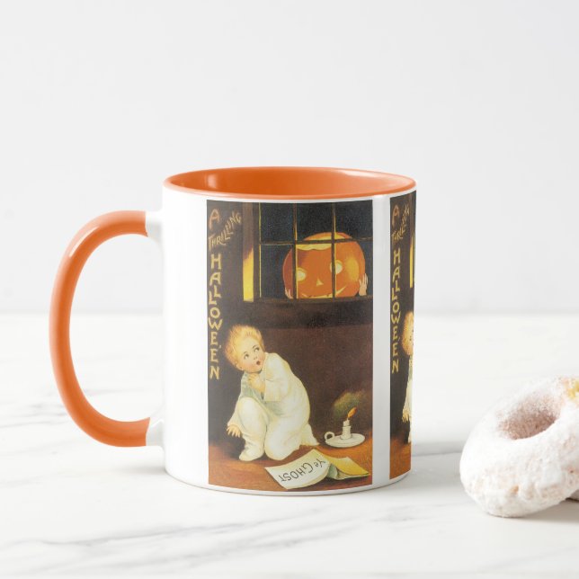 Vintage Thrilling Halloween av Ellen Clapsaddle Mugg (Med munk)