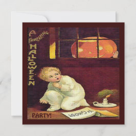 Vintage Thrilling Halloween Inbjudningar