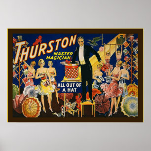 Vintage Thurston, ledar- trollkarl Poster