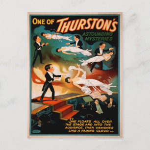 Vintage Thurston Magic Poster Vykort