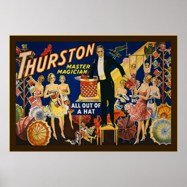Vintage Thurston, Master Magician Poster (Framsidan)