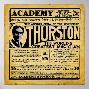 Vintage Thurston trollkarlteaterannonsen Poster
