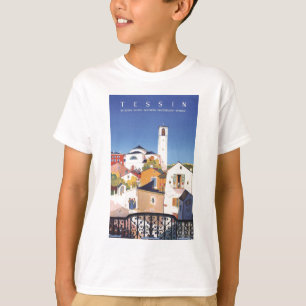 Vintage Ticino Tessin Canton Schweiz T Shirt