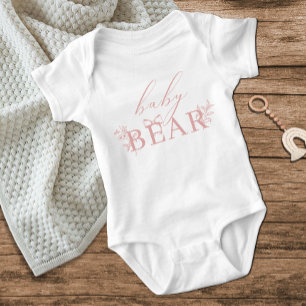Vintage Tidlös Blommig Rosa Babybjörn T Shirt