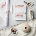 Vintage-tidningen stil Santa christmas-händelse Presentpapper<br><div class="desc">Ta med dig nostalgien till dina helgdag med denna jultomte Vintage Stil Wrapping Papper. Med det klassiska "tomten" i namn i det röda eleganten över en bakgrund med helgdag i vintage i mjuka, muterade toner utstrålar den här designen otidsenlig charm. Tillsatsen av huytaktiva ämnen fullbordar den reflexinspirerade estetiska perfekten för...</div>
