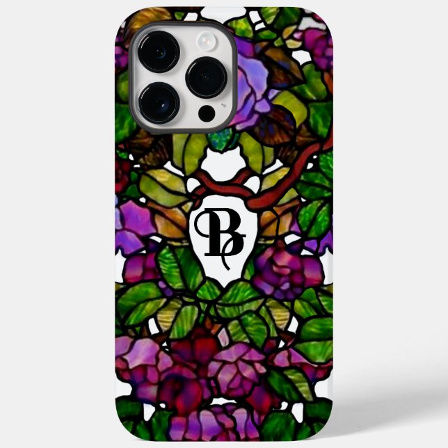 Vintage Tiffany Stached Glass Lila Ro (Baksida)