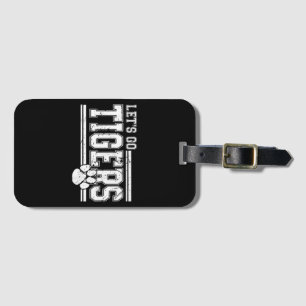 Vintage Tigers School Sports Namn Retro Bagagebricka