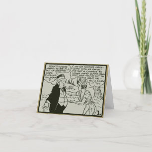 Vintage "Tijuana Bible", mappat anteckningskort