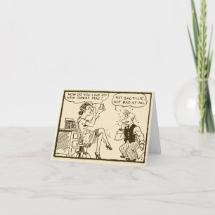 Vintage "Tijuana Bible", mappat anteckningskort