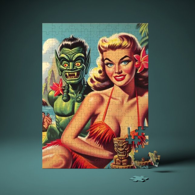 Vintage Tiki Pin Up Pussel (Skapare uppladdad)