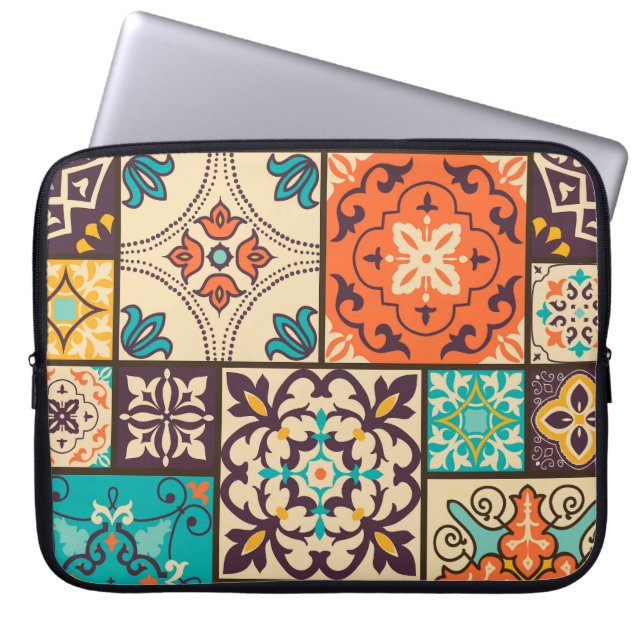 Vintage Tile. Laptop Fodral (Framsidan)