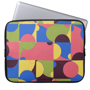 Vintage Tiles Retro 1960-talet Mönster Laptop Fodral