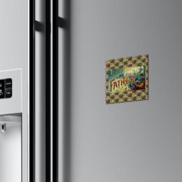 Vintage till min kära Far Mönster Kitchen Magnet