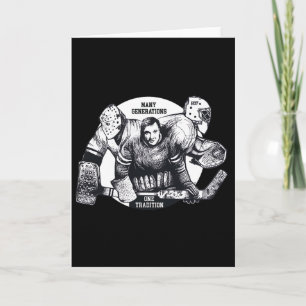 Vintage Till Modern Hockey Målvakt Arv Evolution Kort
