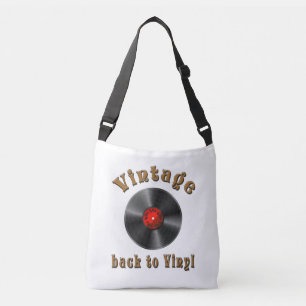 Vintage - Tillbaka till Vinyl, posten är tillbaka Axelväska