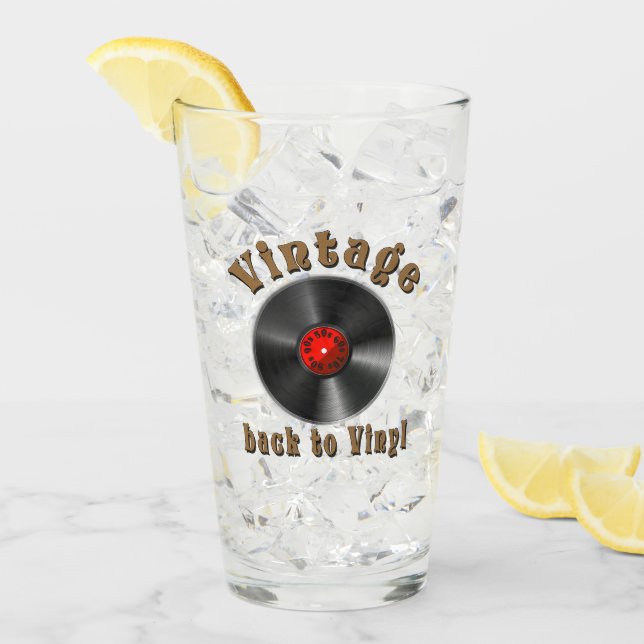 Vintage - Tillbaka till Vinyl, posten är tillbaka Glaskopp (Framsida Ice)