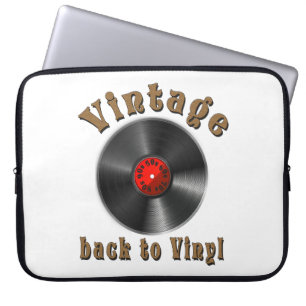 Vintage - Tillbaka till Vinyl, posten är tillbaka Laptop Fodral