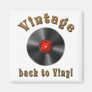 Vintage - Tillbaka till Vinyl, posten är tillbaka Magnet