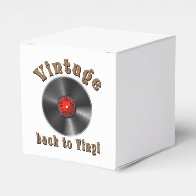 Vintage - Tillbaka till Vinyl, posten är tillbaka Presentaskar (Framsidan Sidan)