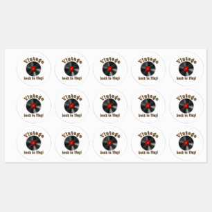 Vintage - Tillbaka till Vinyl, rekordet är tillbak Klistermärke