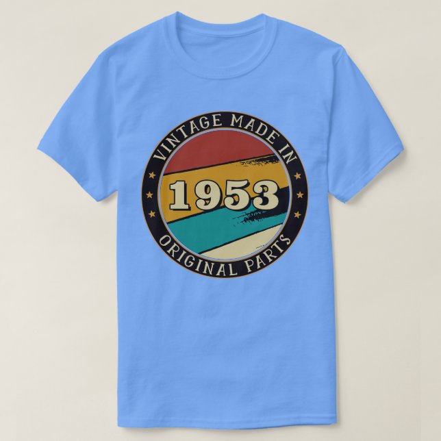 Vintage tillverkad 1953, originaldelar t shirt (Design framsida)