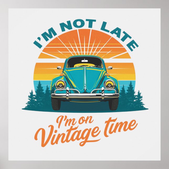 Vintage Time Ride Poster (Framsidan)