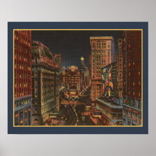 Vintage Times Square Poster