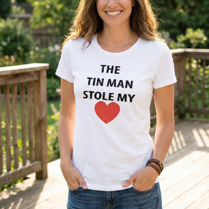 Vintage Tin Man-guiden för Oz Romantic T Shirt