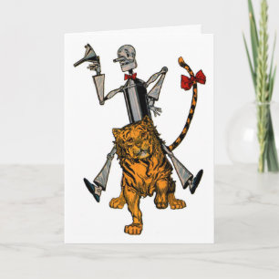 Vintage Tinman och Lion-kort Kort