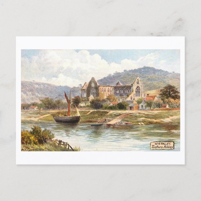 Vintage Tintern Abbey Vykort (Framsida)