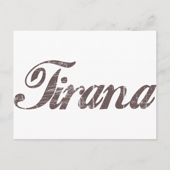 Vintage Tirana Vykort (Framsida)