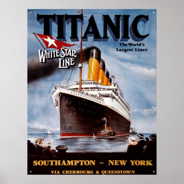 Vintage TITANIC POSTER (Framsidan)