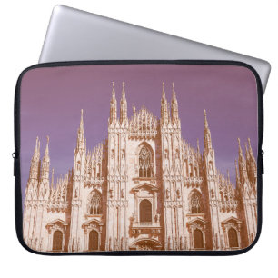 Vintage tittar Milan cathedral alias Duomo di Mila Laptop Fodral